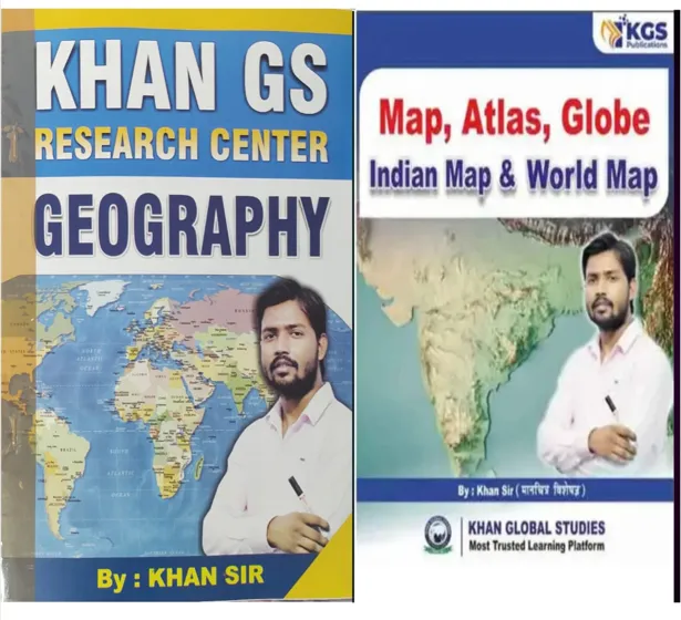 KHAN SIR GEOGRAPHY AND MAP ATLAS GLOBE  WORLD MAP &INDIAN MAP